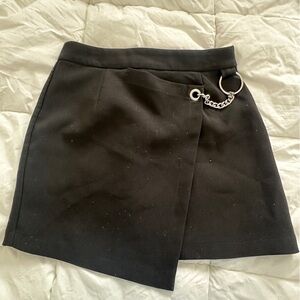 Black mini skirt